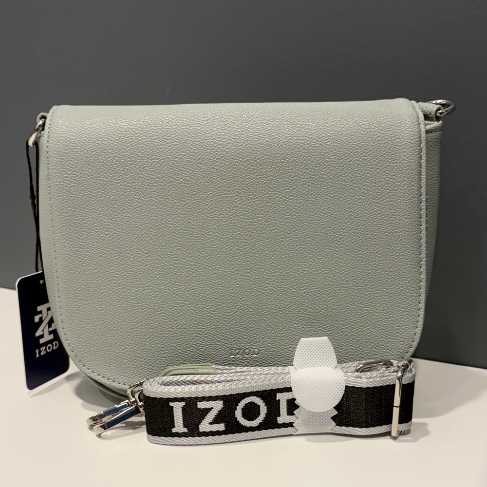 IZOD Sage/Soft Gray Crossbody Bag